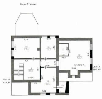 Коттедж  318,3 кв. м с участком 1 200 кв. м в дер. Аро